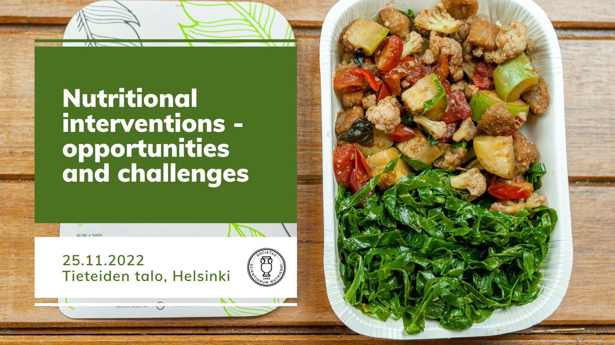 Here we go! 🤩 Today's seminar discusses nutritional interventions - opportunities and challenges - from multiple viewpoints. We will enjoy presentations by <a href="/DrJyrkiVirtanen/">Jyrki Virtanen</a>, <a href="/kirmarlai/">Kirsi Laitinen</a>, <a href="/UrsulaSchwab/">Ursula Schwab</a>, @ItkonenSuvi and many other brilliant speakers! #SRYseminaari #ravitsemustiede