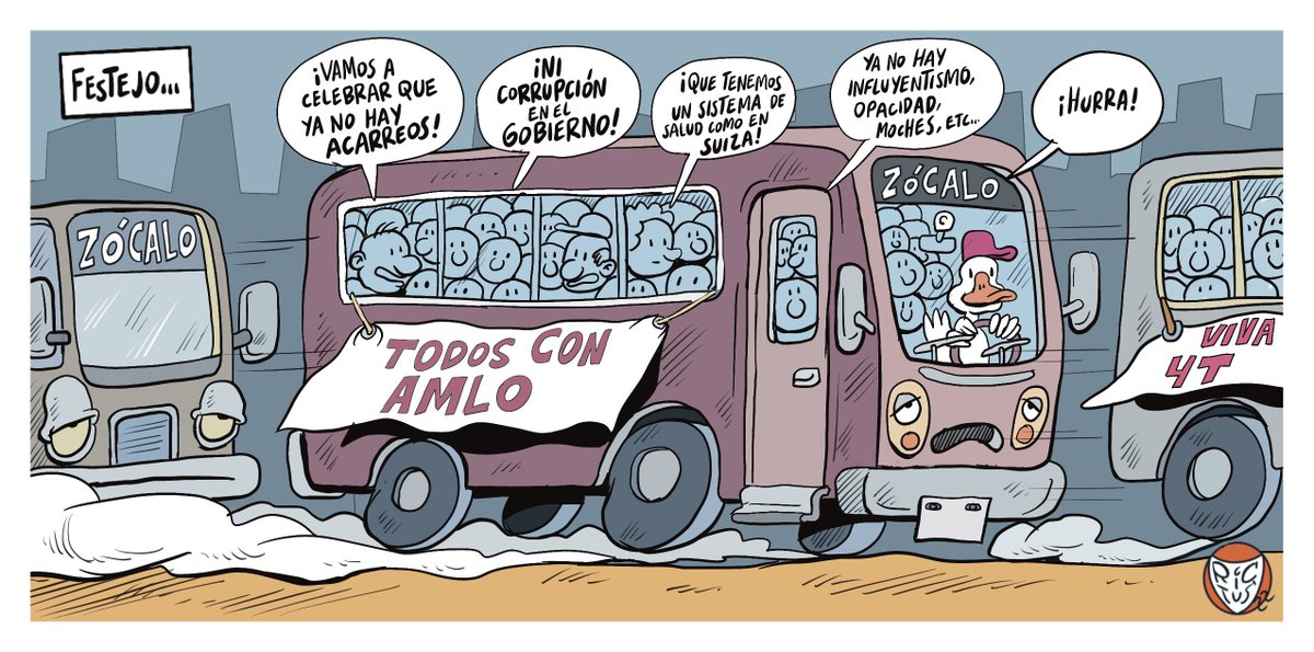 "Festejo" Cartón publicado en <a href="/ElFinanciero_Mx/">El Financiero</a>