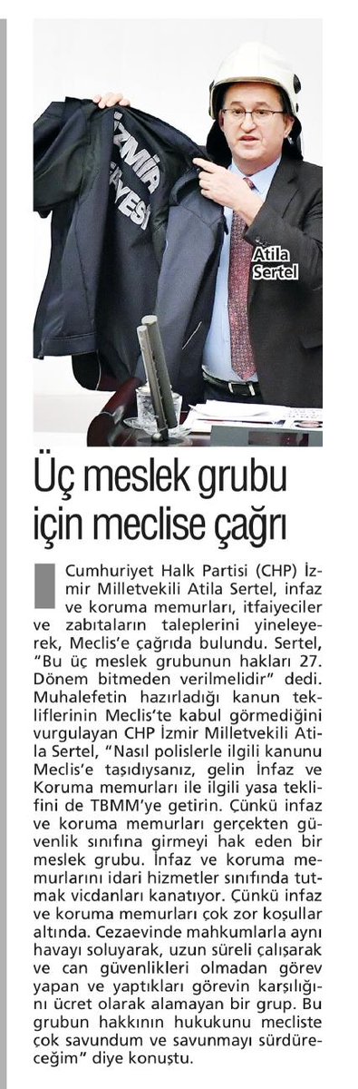 AtillaSertell's tweet photo. İnfaz ve Koruma Memurları güvenlik hizmetleri sınıfına alınmalı, İtfaiyeciler ve Zabıtalar meslek olarak kabul edilmelidir.

🗞️Siirt
🗞️Yenigün
🗞️Yeniyol https://t.co/nXgZXTM8bQ