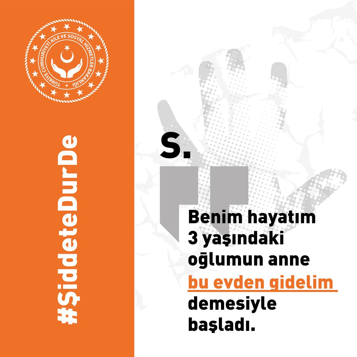 ‼️”Benim hayatım 3 yaşındaki oğlumun anne bu evden gidelim demesiyle başladı.”

Kadına yönelik şiddet bir insan hakları ihlalidir.
<a href="/tcailesosyal/">T.C. Aile ve Sosyal Hizmetler Bakanlığı</a> 
<a href="/deryayanikashb/">Derya Yanık</a> 
#KadınaŞiddeteDurDe
#25Kasım