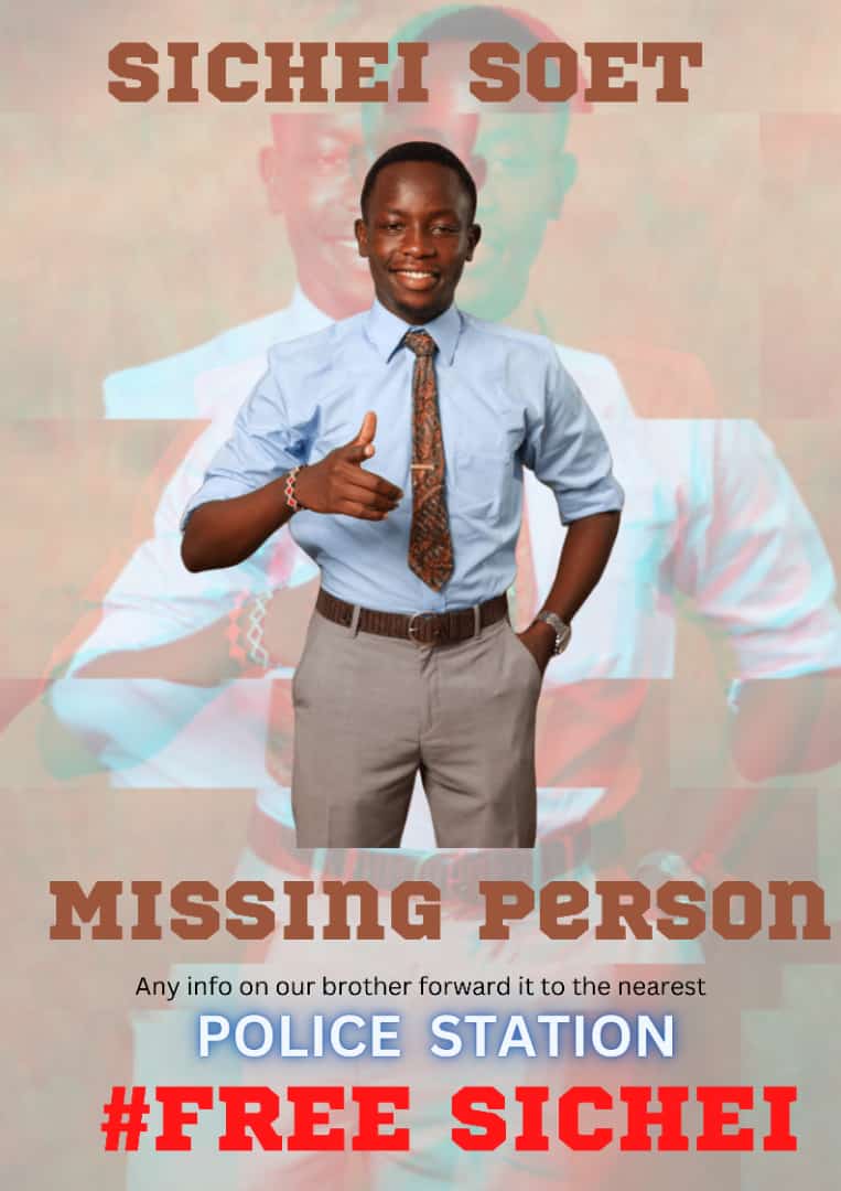 KSegiit's tweet photo. #FreeDanSichei✊. No reports yet. Nothing from the admin, nothing from @DCI_Kenya, Comrades stranded, TUMSA elections not nullified, School Closed indefinitely with no known reason, Serikali saidia. In whose hands are we safe? #We_want_our_President_Back #tttt @Dr_Kingori @TUM https://t.co/JwYXwO60ag