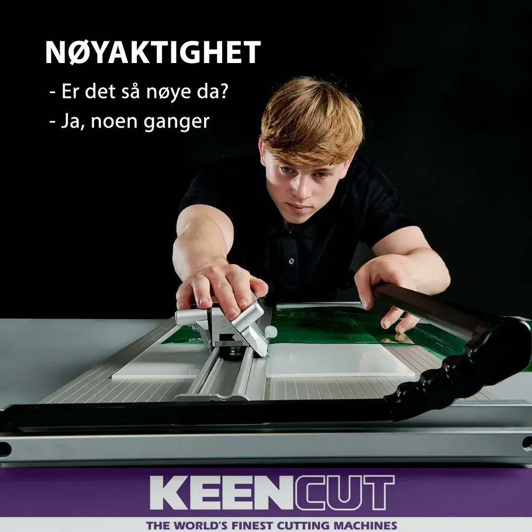 Noen ganger trenger du å være nøyaktig <a href="/Keencut/">KEENCUT</a> #grafiskdesign #skilting #signage #printfinishing #printingindustry #precision #presisjon #cutter #cuttingmachine #skilt #design #skiltmaker #signmaker #wideformat #storformat   buff.ly/3ElRvKa