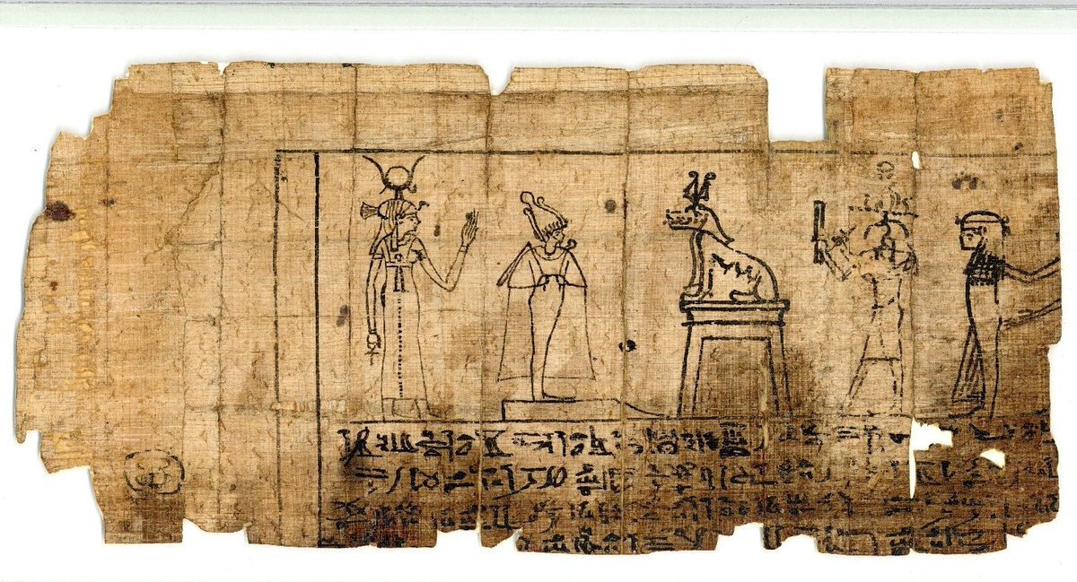 For #FindsFriday a nice #papyrus sheet from the 'Book of Traversing Eternity', the source of inspiration for both my next research idea and the conclusion of the #WalkingDead @RM_Oudheden. #EgyptianReligion #Egyptology #EgyptianMagic #Magic #MuseumResearch @NWO_SSH @NWONieuws