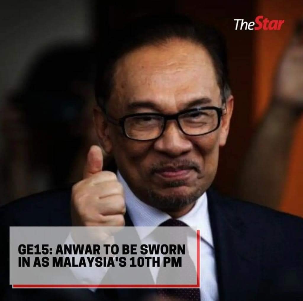 Anwar's appointment caps a three-decade long political journey from a protege of veteran leader Mahathir Mohamad to protest leader, to a prisoner convicted of sodomy, to opposition leader and, finally ended up Malaysia’s Prime Minister. Trust the process!