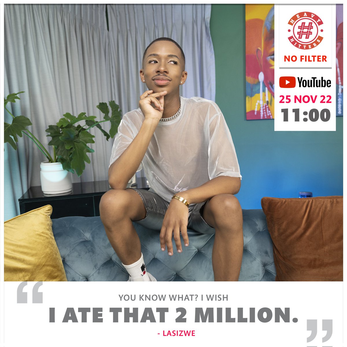 heavyhitters_za's tweet photo. The Heavy Hitters house is turned upside down in this wild episode with Mzansi's YouTube sweetheart, Lasizwe.

 Lasizwe shares everything from the preassures of social media, love and relationships in the limelight and mental health.
https://t.co/qrQkm9L11x https://t.co/OETGoV7Ypg