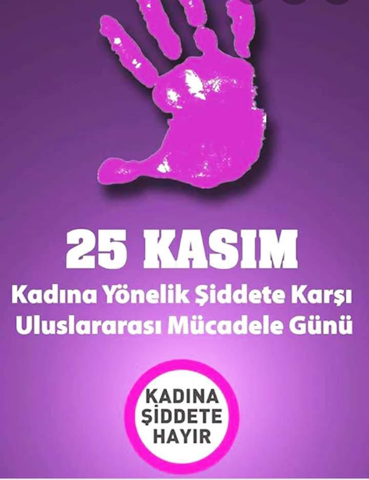 Şiddetin karşısında, kadınların mücadelesinin yanındayız.
#KadınaSiddeteHayır
