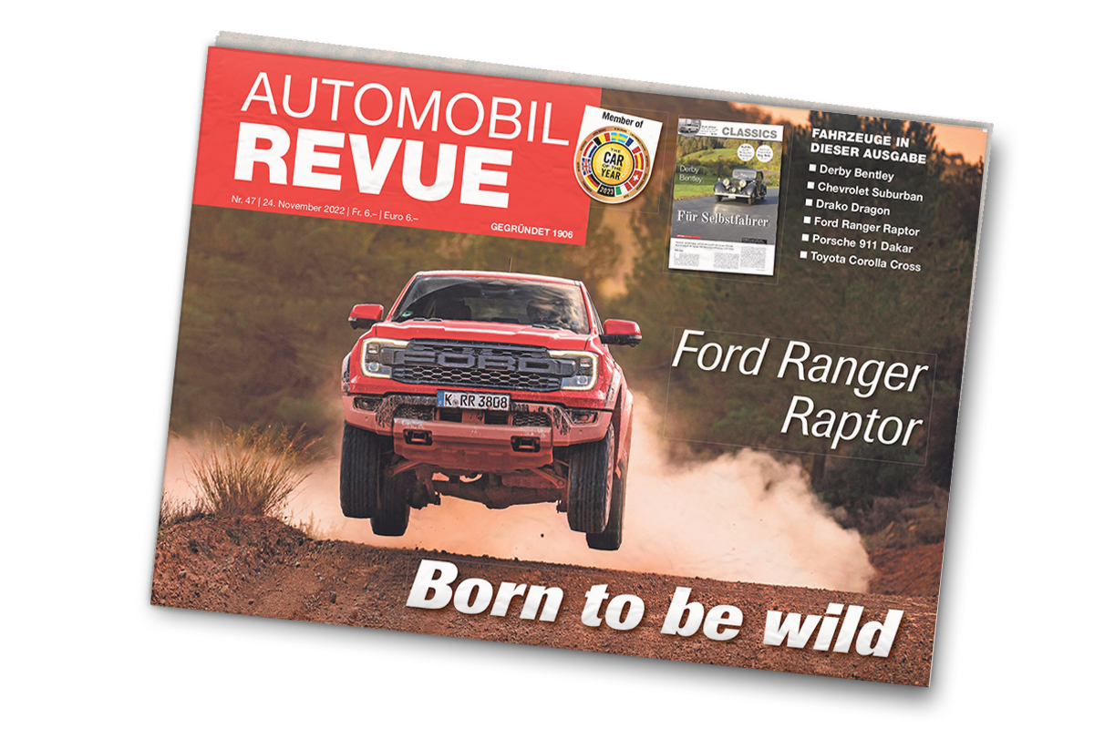 AUTOMOBIL REVUE Nr. 47/2022: Toyota Corolla Cross | Ford Ranger Raptor | Chevrolet Suburban | Euro 7 – [Campaign URL]
