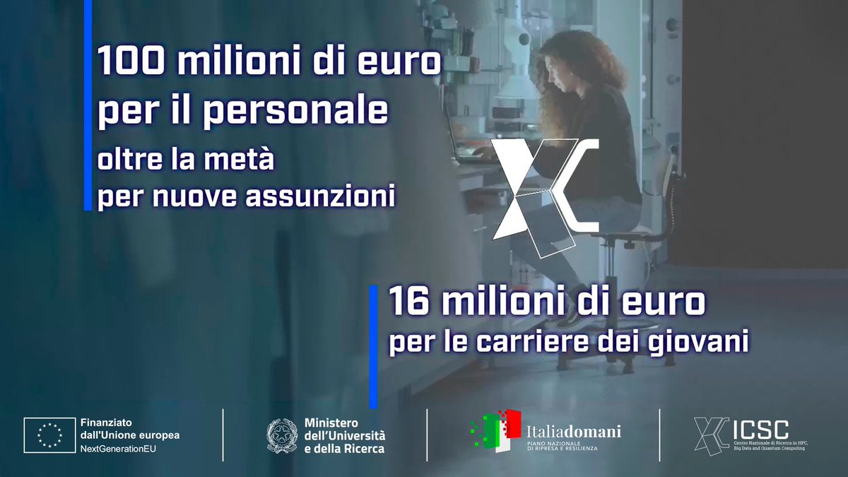 320 milioni di euro, oltre 50 partner pubblici e privati, 100 milioni di euro per il personale, 40% di presenza femminile: questi sono alcuni numeri di #ICSCsupercomputing, un ecosistema innovativo per rafforzare la competitività dell’Italia e contribuire alla leadership europea.