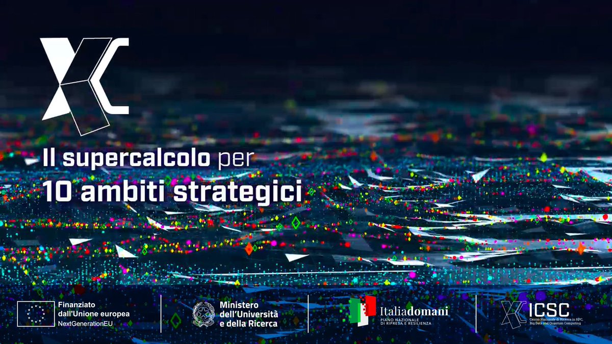#ICSCsupercomputing aggregherà le eccellenze scientifiche italiane in 10 diversi ambiti: #HPC e #BigData, ricerca fondamentale e space economy, astrofisica, clima, ambiente, #MultiscaleModelling, scienze dei materiali, medicina computazionale, #SmartCites e #QuantumComputing.