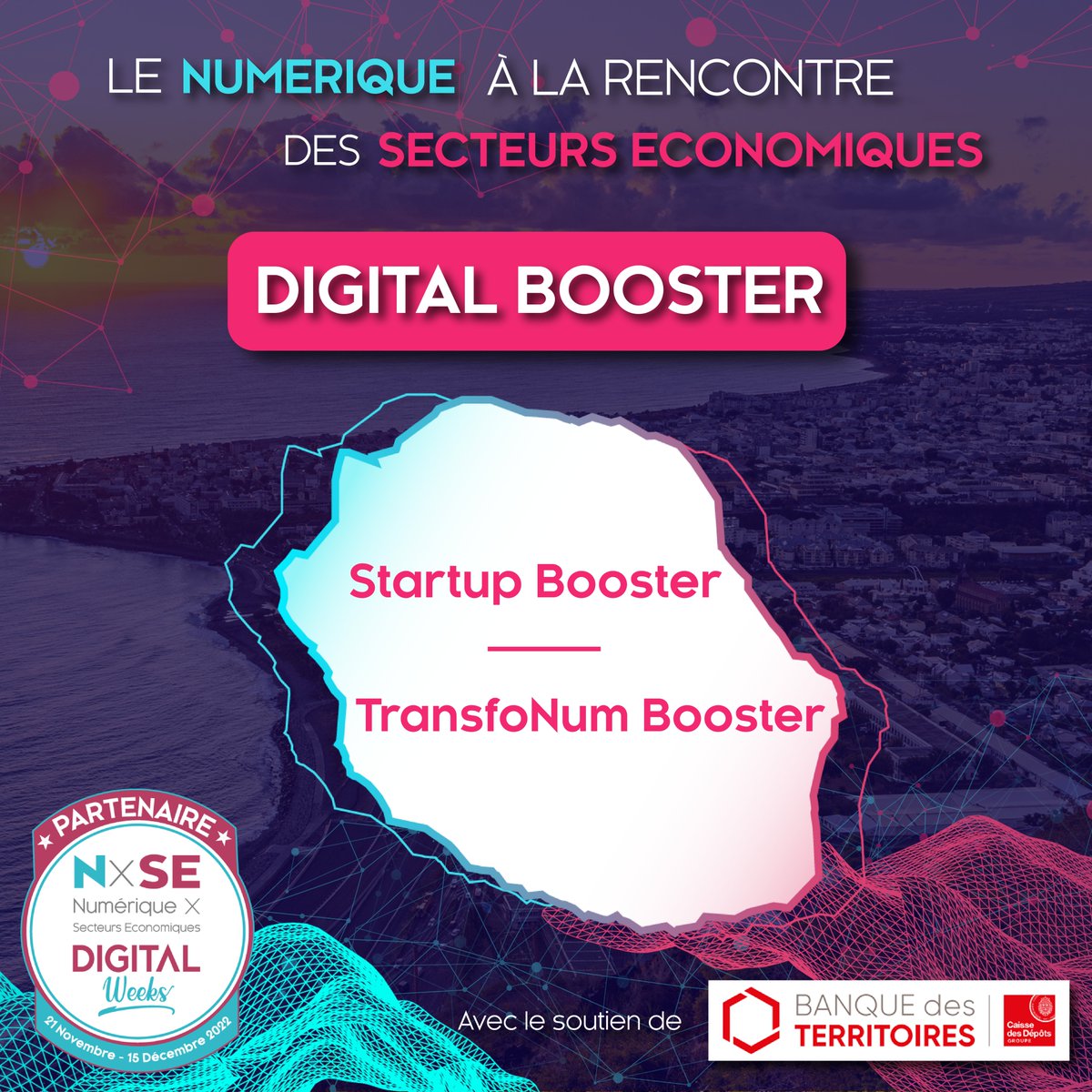 Digital_Reunion's tweet photo. 📣 Les Masterclass #DIGITALBOOSTER des @ForumNxSE : Transformation digitale, un travail d’équipe avant tout
Venez assister à la masterclass du 01/12 à 17h30 en ligne avec Ken TSISANDAINA (Gérant-Fondateur de RED SAMURAI)
- Intéressé ? Inscrivez-vous ici 👉 https://t.co/pkWtT9d0G4 https://t.co/Gdasvx7FEw