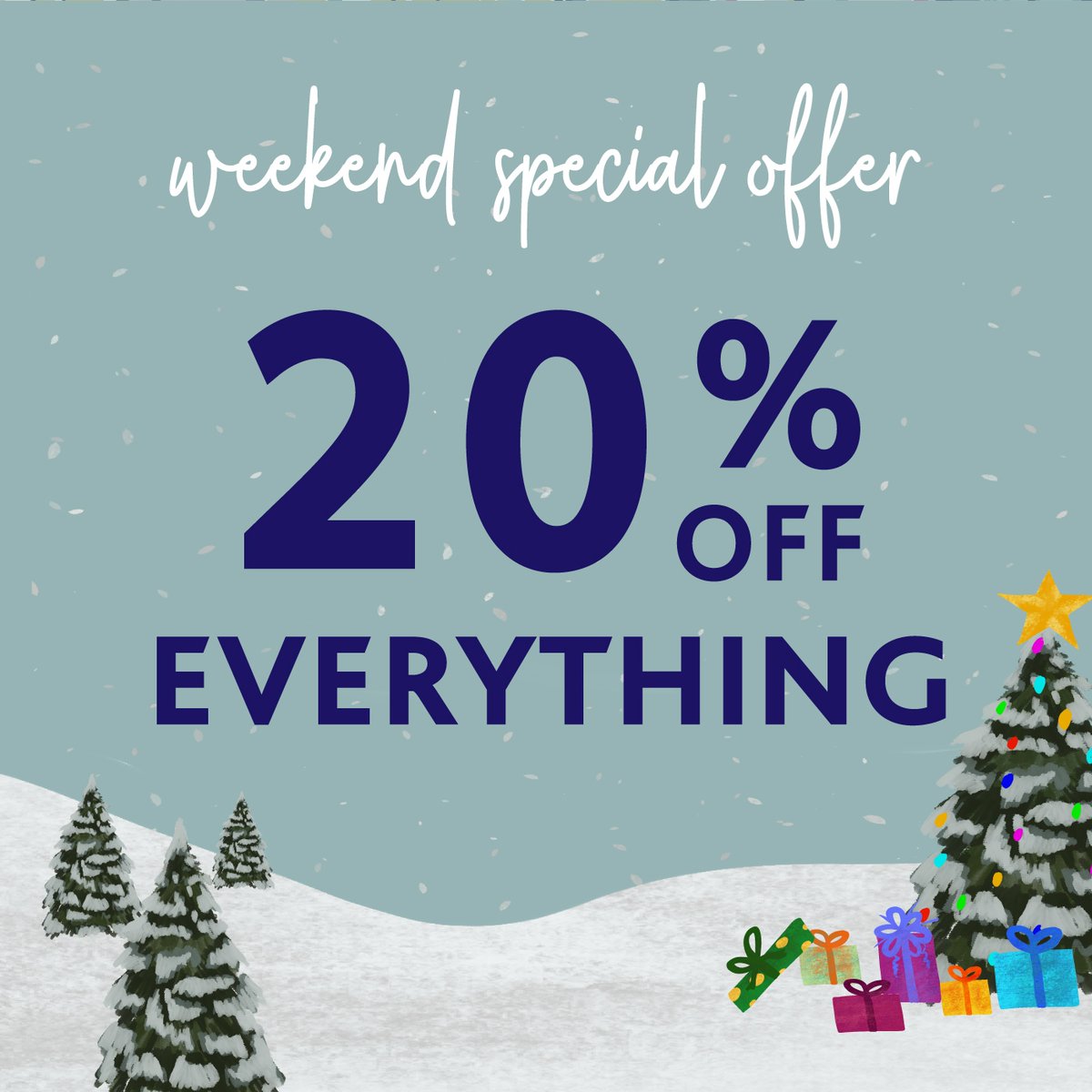 AffinityDevon's tweet image. Enjoy 20% off everything this weekend at @lazyjacksclothing ✨

Perfect for getting ahead with your Christmas shopping. 🎄

#affinitydevon #lazyjacksclothing #blackfriday #offers #bideford #devon #shopping #sale #christmas #festive