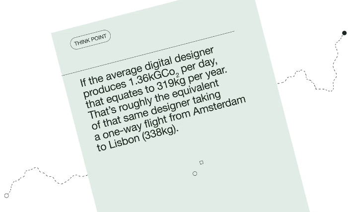pasxal's tweet photo. Digital design at a cost: 1 year of designing produces as much Co2 as a flight from Amsterdam to Lisbon 
https://t.co/sxzXmm9BUT https://t.co/SJo8uJvZKj