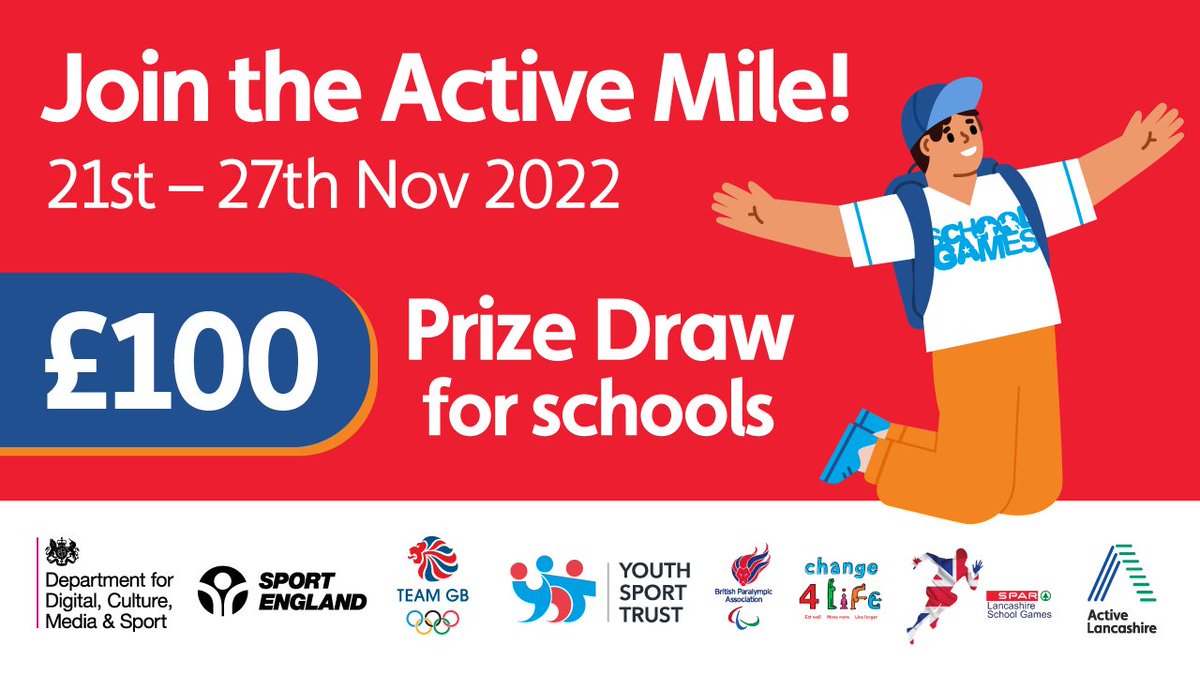 Calling all schools!  🤸‍♀️🎒

Join our event for a chance of winning a £100 ESPO sports equipment voucher!

Schools can log as many school-miles as they like throughout the week, although schools will only receive 1 entry to the prize draw. 

Join here ➡️ loom.ly/nS_VGPM