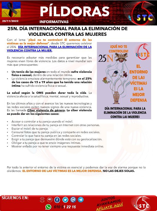#STCteinforma. 25-N