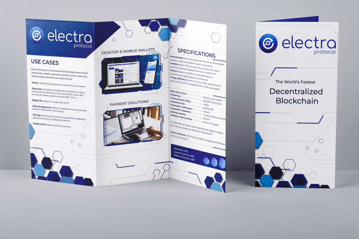 We would like to share the XEP Flyer which contains a brief summary of our blockchain and can be used as a promotional material.

Link: electraprotocol.com/wp-content/upl…

#smartcontracts  #XEP🧿