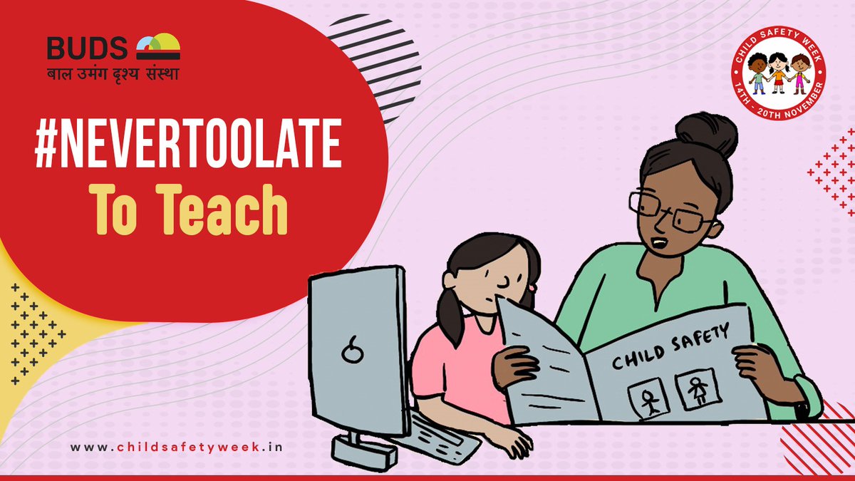 UmangBal's tweet photo. Teaching a child about personal safety and
teaching them ways to get out of an unsafe
situation can help them respond to unsafe
situations assertively. No matter how old your
child is, it is #NeverTooLate #ToTeach them
that it is okay to say “NO” to an unsafe touch https://t.co/q8E1Mwms6y