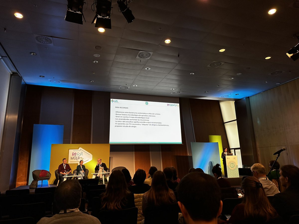 Farmacia_HUPA's tweet photo. Repasamos el tratamiento de ITUs en Urgencias, en concreto Pielonefritis, a través de un caso clínico con @CharoSantolaya 
Desde el tratamiento empírico al dirigido teniendo antibiogramas previos y actuales, ¿podemos basarnos en antiguos?
¿Qué implica tener alergia a AB?
#SEFH22 https://t.co/6RcHQUllnM
