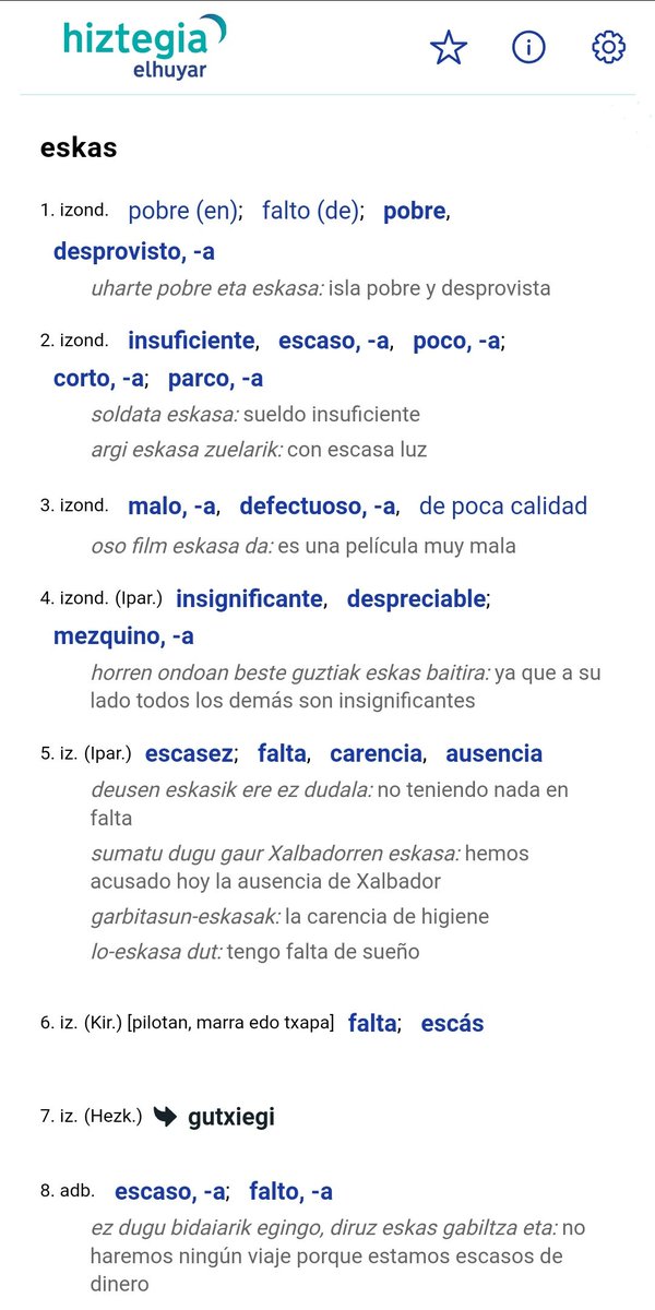 zaunkariz's tweet photo. @Onintza1972 Eskas - insuficiente, escaso, poco...
Zergatik dago gaizki "eskas" jartzea testuinguru horretan? https://t.co/JoHpqWSUSC