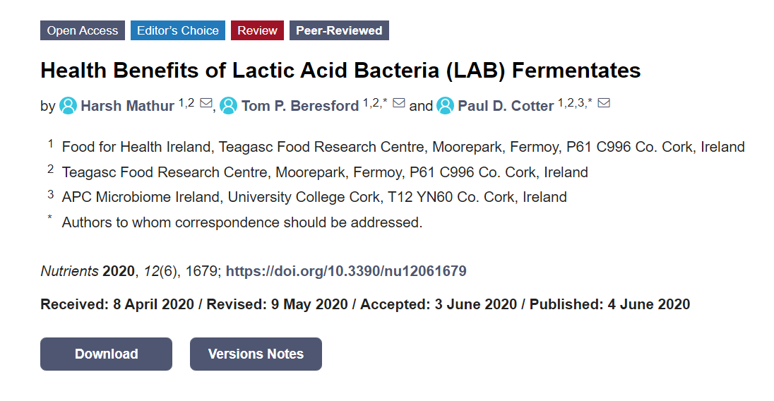 Nutrients_MDPI's tweet photo. #mdpinutrients 
📚Recommend the Editor’s Choice article "#Health Benefits of #Lactic #Acid #Bacteria (LAB) #Fermentates" by Dr. Tom Beresford et al. @LifesciMdpi

👉https://t.co/325gQQJgGz https://t.co/vEeWZrncCR