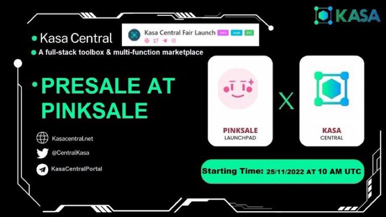 Crypto BULL 📈🔥🚀 (@crypto_bull14) on Twitter photo I got my eyes on this one 👀
<a href="/CentralKasa/">KASA Central - Defi Ecosystem.</a>
Sale is going live on pinksale in a few hours 👀🔥 🚀
Backed by experienced KYC'd team.
Swap & lottery live ✅
staking is ready✅
Cex Listing on Bitmart & hotbit after launch.
Presale link: pinksale.finance/launchpad/0x50… I got my eyes on this one 👀
<a href="/CentralKasa/">KASA Central - Defi Ecosystem.</a>
Sale is going live on pinksale in a few hours 👀🔥 🚀
Backed by experienced KYC'd team.
Swap & lottery live ✅
staking is ready✅
Cex Listing on Bitmart & hotbit after launch.
Presale link: pinksale.finance/launchpad/0x50…