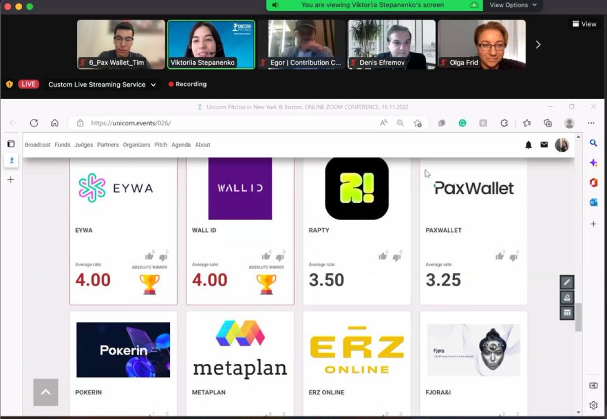 PaxWallet's tweet photo. Last week, PaxWallet took part in Unicorn Pitches for Web3 and Metaverse projects in New York and Boston. Only 8 projects from around the world were selected to participate in the event.

In the meantime, we're getting ready for another Demo Day! Stay tuned! https://t.co/ZnEy9pHGWa