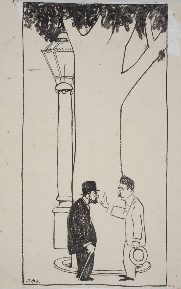 “L'Emiliano i el metge” - Feliu Elias (1911) #dibuix bit.ly/3XzRERB