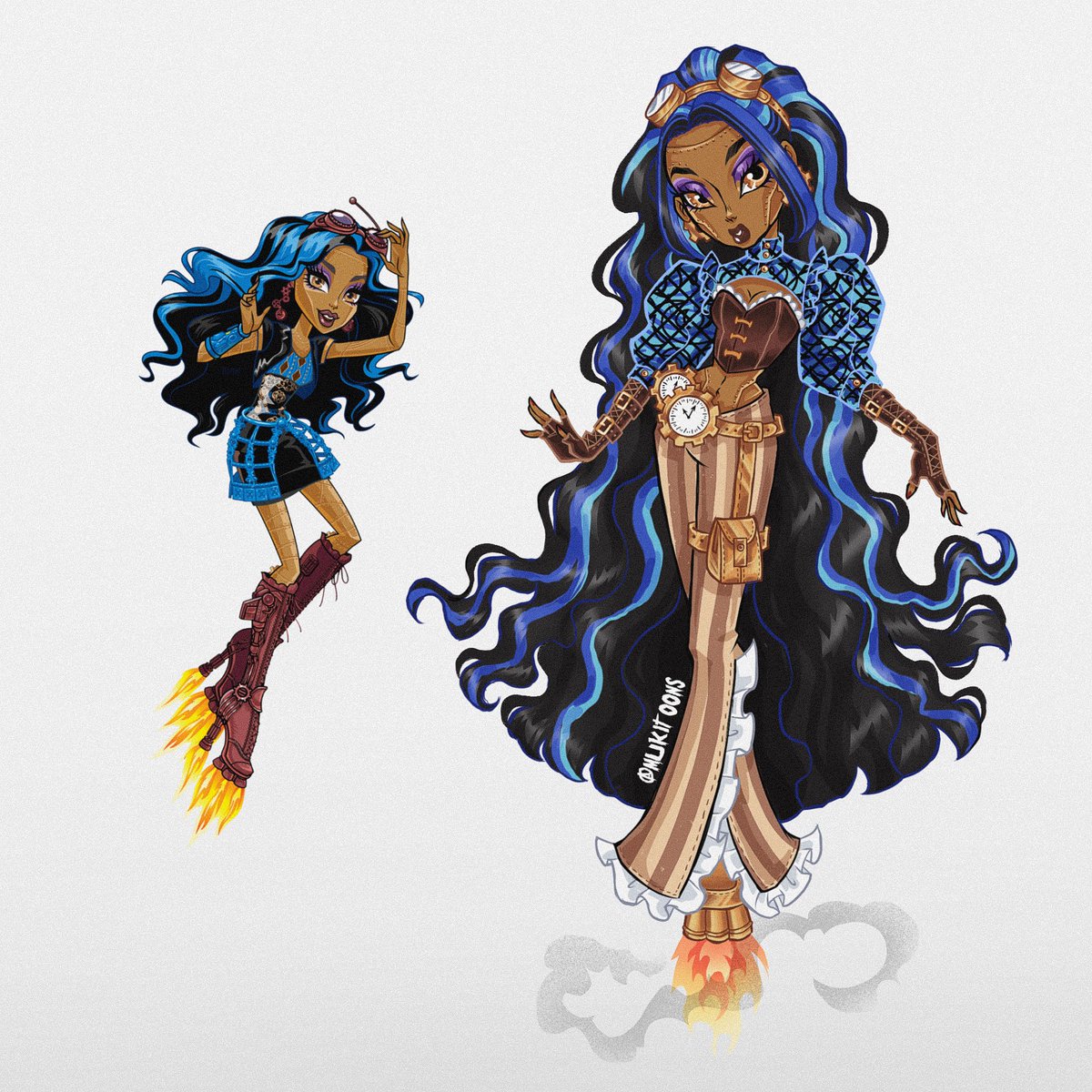 MukiToons's tweet photo. My ghoulsss! Can’t wait to start redesigning more characters! https://t.co/ADMwfanVma