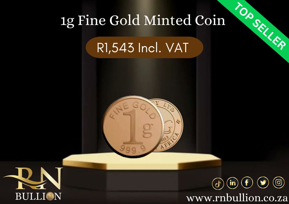 RN_Bullion's tweet photo. Gold is known as the asset that comes in handy during financial emergencies, irrespective of the cause. Our 1g gold coins have unadulterated purity and are available at the best price in the market. The 1g gold coin makes it ideal for investment and getting good returns
#Owngold https://t.co/i3J5t716Bw