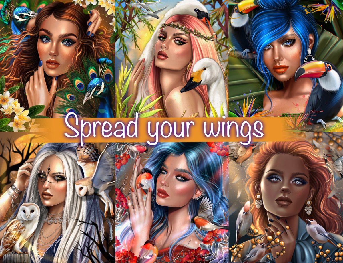 BengalaArt's tweet photo. GM Fam❤️‍🔥
I am pleased to present to you my first 6 works of my genesis collection "Spread your wings" on @makersplace 💎
When creating this collection, I am inspired by various birds and their symbols.
Below you can find a description of each. Tell me what is your favorite? 👇❤️‍🔥 https://t.co/L44PpBAu9J