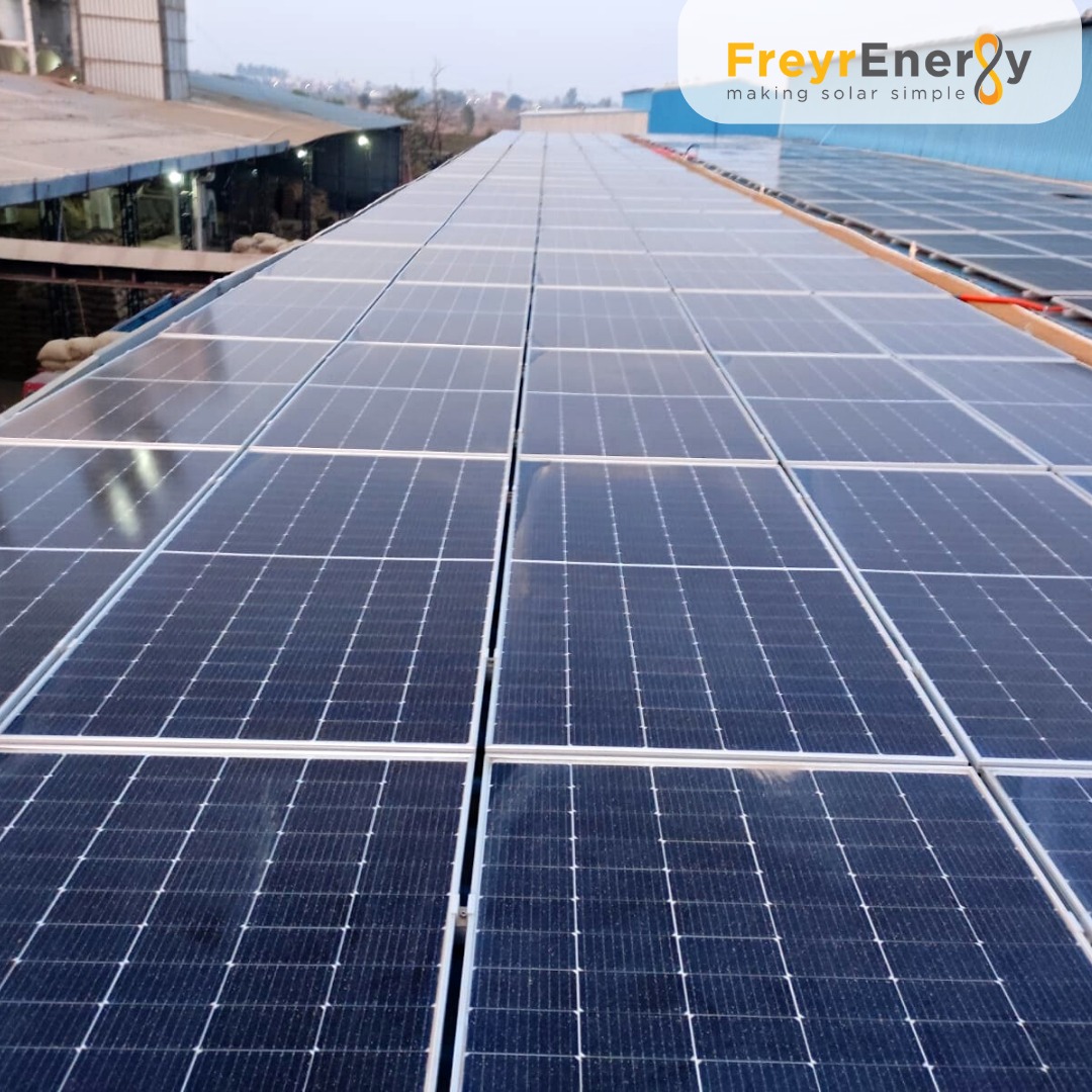 FreyrEnergy's tweet photo. A glimpse of our recently commissioned project at Bajaj Rice Mill, Kurukshetra, Haryana.
For more details please visit our website: https://t.co/UbYJ7ZGO4X

#SolarPanelInstallation #SolarEnergy #SolarSystemInstallation #SolarPanelSystem #CommercialSolarInstallation https://t.co/SwKh6ACVW2