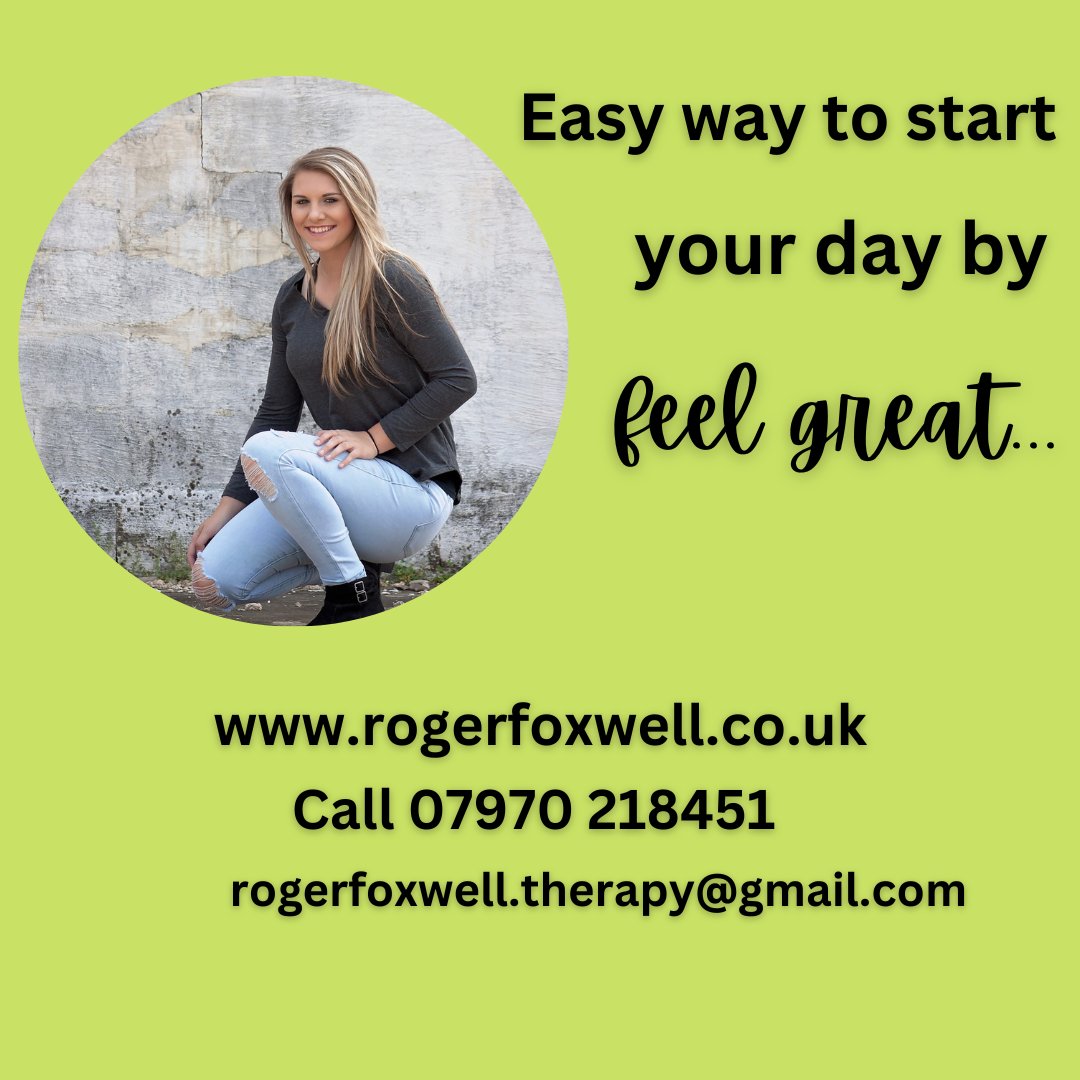 RogerFoxwell's tweet photo. The best way to start your day
Please see the video
https://t.co/G6QId8jgHV
#lifestyle  #lifecoaching   #Hypnosis   #therapist #stressfree  #confidence   #Glasgow #UK #TherapistTwitter https://t.co/AcyH8ojIz6