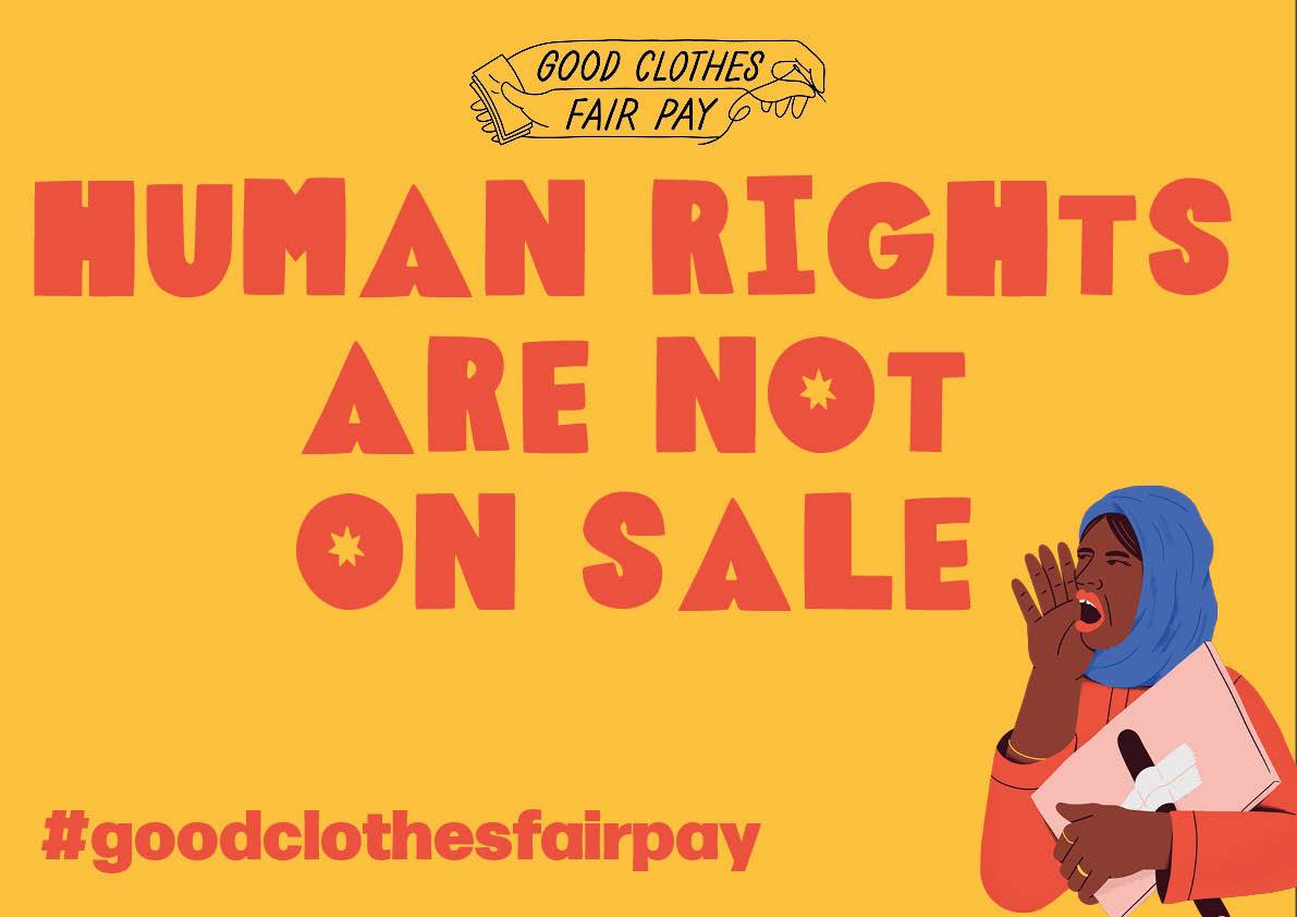 Même si de nombreux 🇫🇷 ont besoin du #Blackfriday pour consommer à petit prix, cet événement reste un désastre social et écologique. 

Alors faisons de ce jour, un jour militant pour demander un salaire digne pour toutes et tous ! #GoodClothesFairPay