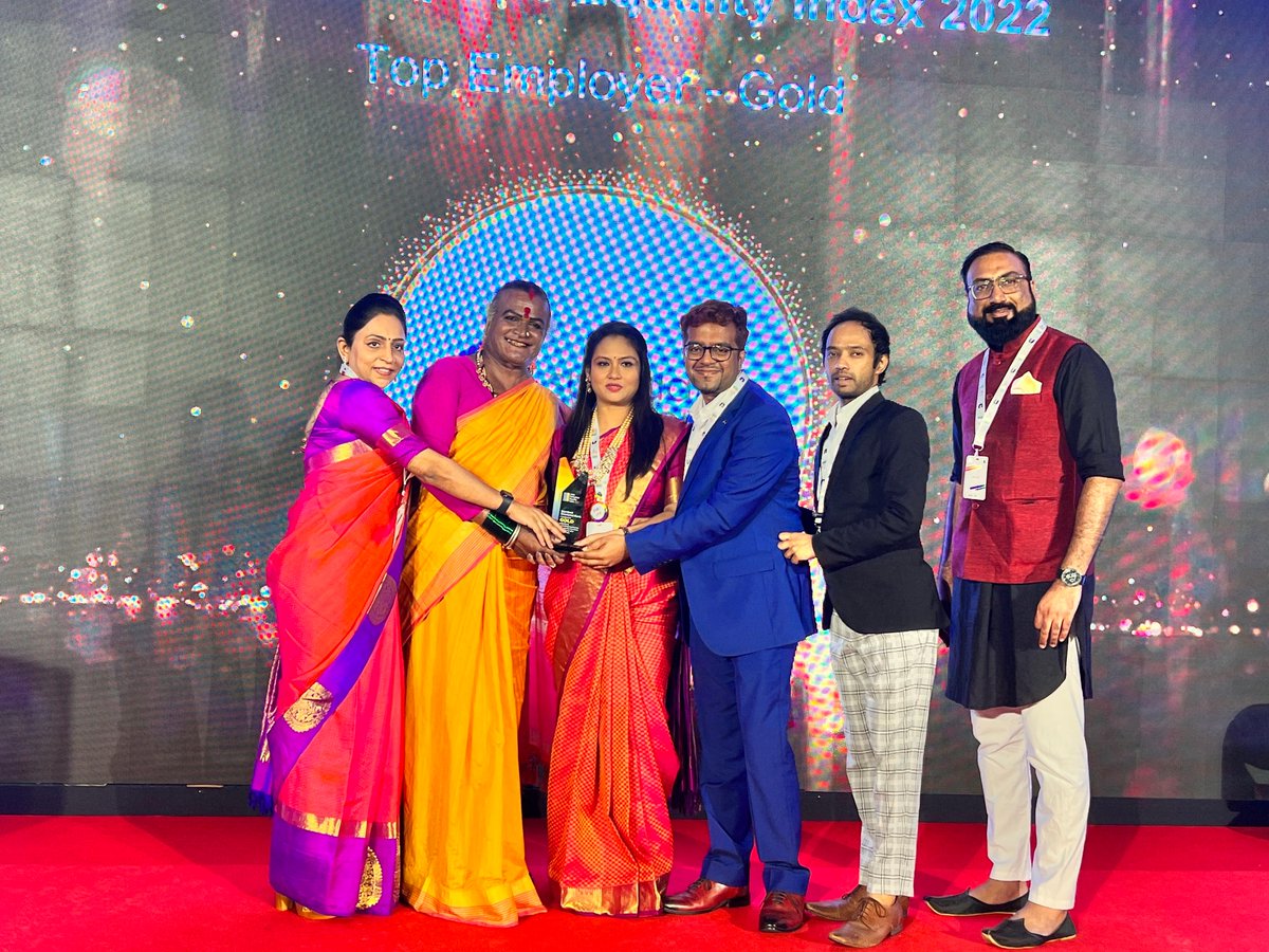 StanChartIN's tweet photo. We are proud to announce that we've been named 'Gold Employer' in the India Workplace Equality Index 2022 for the second time in a row! This is a testament to our long term commitment to LGBT+ inclusion. @KSF_IN @pride_circle @StonewallUK #IWEI2022 #EqualAtWork #StandardChartered https://t.co/tWSYnZpphs
