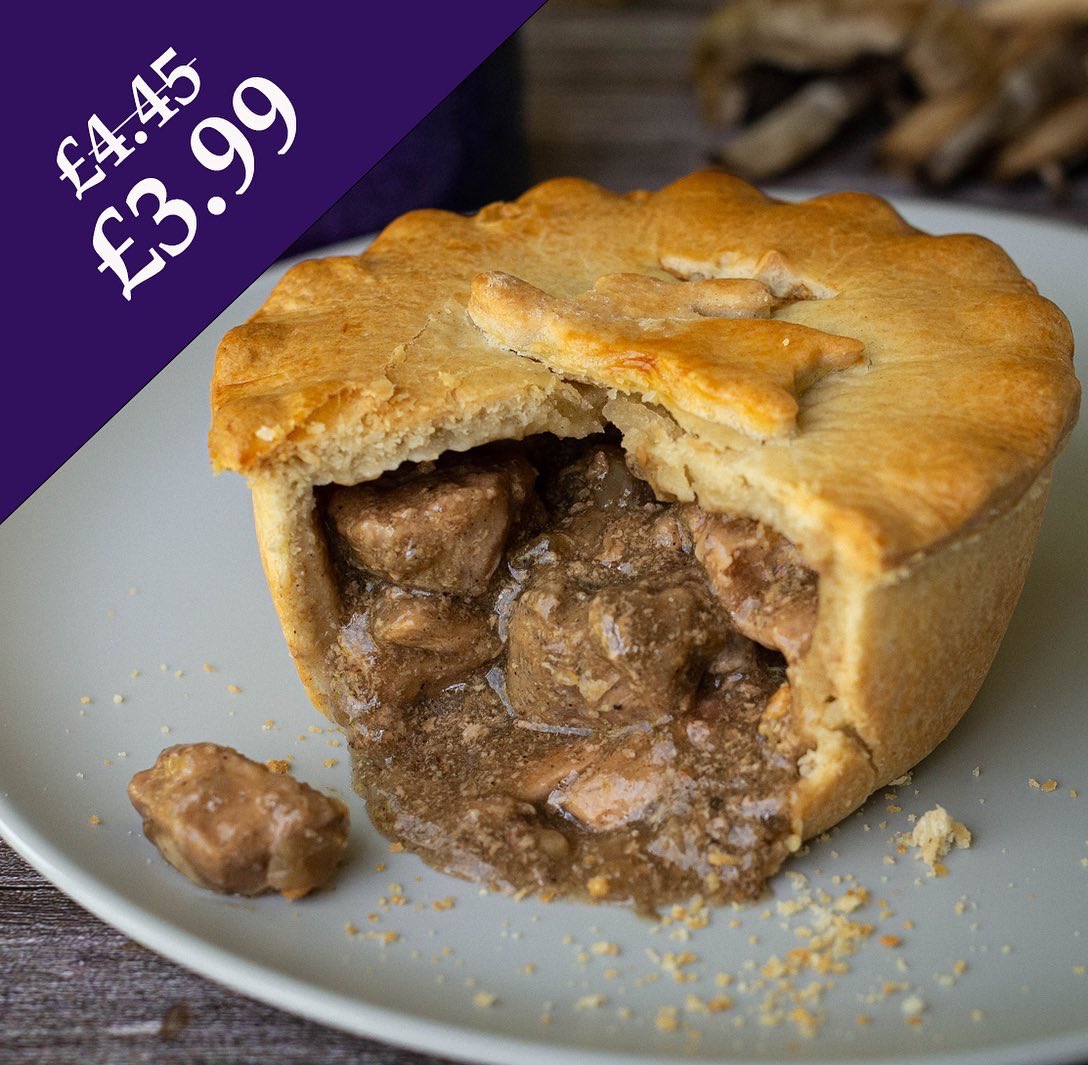mudfoods's tweet photo. FLASH SALE. 48 HOURS ONLY. Game Pie £3.99 each - while stocks last. And don't miss our Black Pie-day giveaway – a portion of tasty Southern Fried Potatoes for FREE!Pop them into your basket and use code FREESPUD22 at checkout. Min spend £20. Free shipping £45+. #gamepie #pieoffer https://t.co/0qQs7xhUCe