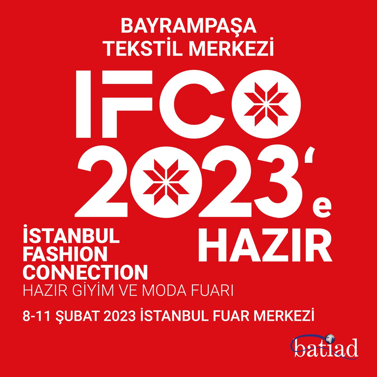 Batiadorg's tweet photo. Bayrampaşa Tekstilci İş İnsanları IFCO 2023’e hazır.

Heyecanla beklenen İstanbul Fashion Connection Hazır Giyim ve Moda Fuarı 8-11 Şubat 2023 tarihleri arasında İstanbul Fuar Merkezi’nde düzenlenecek.

#batiad #bayrampaşatekstilmerkezi #ifco2023 https://t.co/Rohk5JesQQ