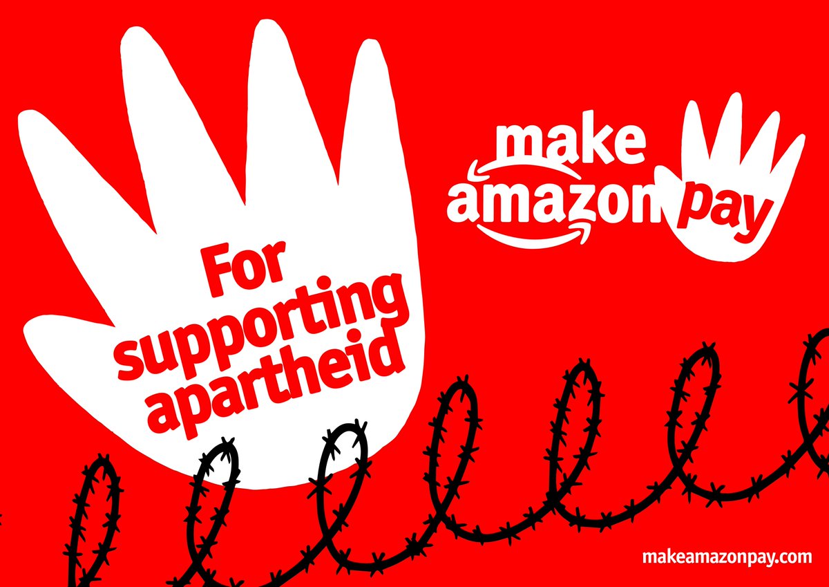 Today, Amazon workers, activists, and citizens in over 35 countries are rising up to #MakeAmazonPay. We are joining them and calling for an end to Amazon’s technological support for Israeli apartheid.  #NoTechForApartheid 

makeamazonpay.com