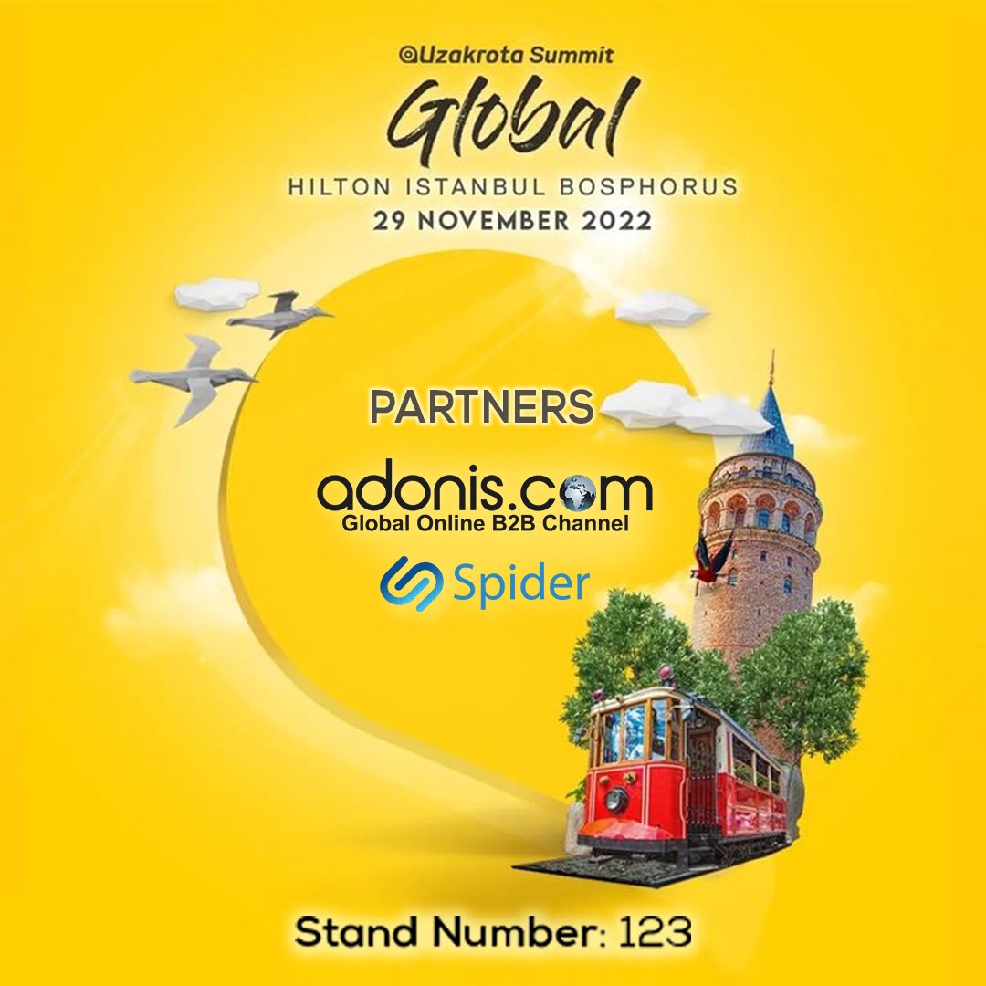 adoniscomtr's tweet photo. As https://t.co/9MHI1TRdTA, we will be attending the Uzakrota Travel Summit 2022.
Find us at stand number 123, let’s connect!
#uzakrota #uzakrotasummit #uzakrotatravelsummit #travelsummit https://t.co/xXX473UDOO