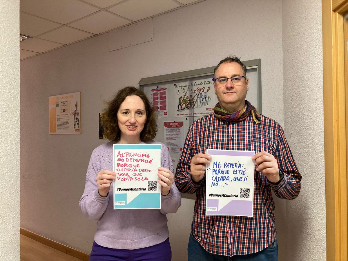 CCOOAragon's tweet photo. Y seguimos con la campaña #VamosAContarlo #25Nov #25NCCOO #25N #25NOVEMBRE @feccooaragon https://t.co/5SoA5sDm0d