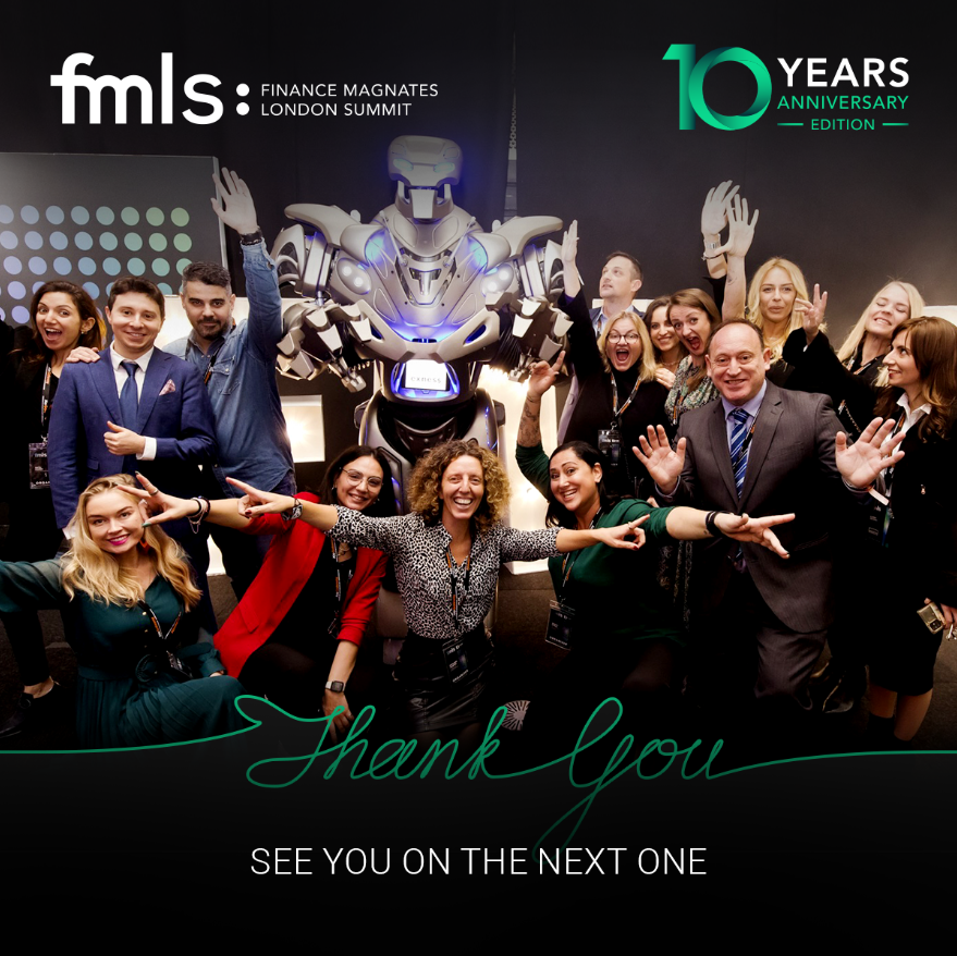 financemagnates's tweet photo. Thank you to everyone who attended the Finance Magnates London Summit 2022, see you next year!🎊
#FMLS #FMLS22 #Networkingevent #Business #Finance #Exhibitions #Fintech #Blockchain #Paymentsystems #B2B #networkingsummit #fintechevent #cryptoevent #paymentevent #paytech #NFTs https://t.co/Albvvi1eXN