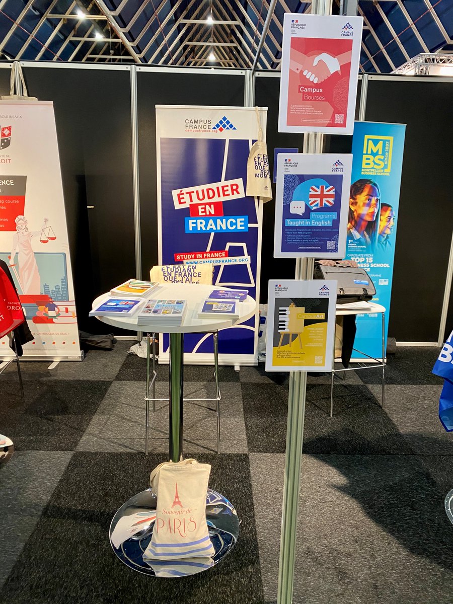 Salon étudiant aujourd'hui et demain à Utrecht. Rejoignez-nous pour vous renseigner sur les #étudesenfrance. Avec la participation de : <a href="/Espol/">ESPOL</a>, @montpellier_bs et @fld_lille_issy et @ifnl_nl.

<a href="/GoAbroadFair/">De BuitenlandBeurs</a> <a href="/campusfrance_nl/">CampusFranceNL</a>
