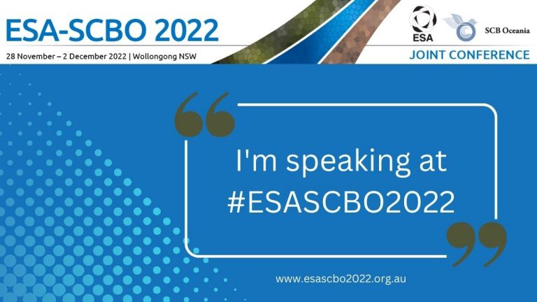 Looking forward to #ESASCBO2022 next week and catching up with so many people! If you're keen to hear about the immense amount of fieldwork I have been doing surveying plants across Vic then come to my talk on Monday at 12pm, Fire Ecology session. Keen! @EcolSocAus @SCBOceania