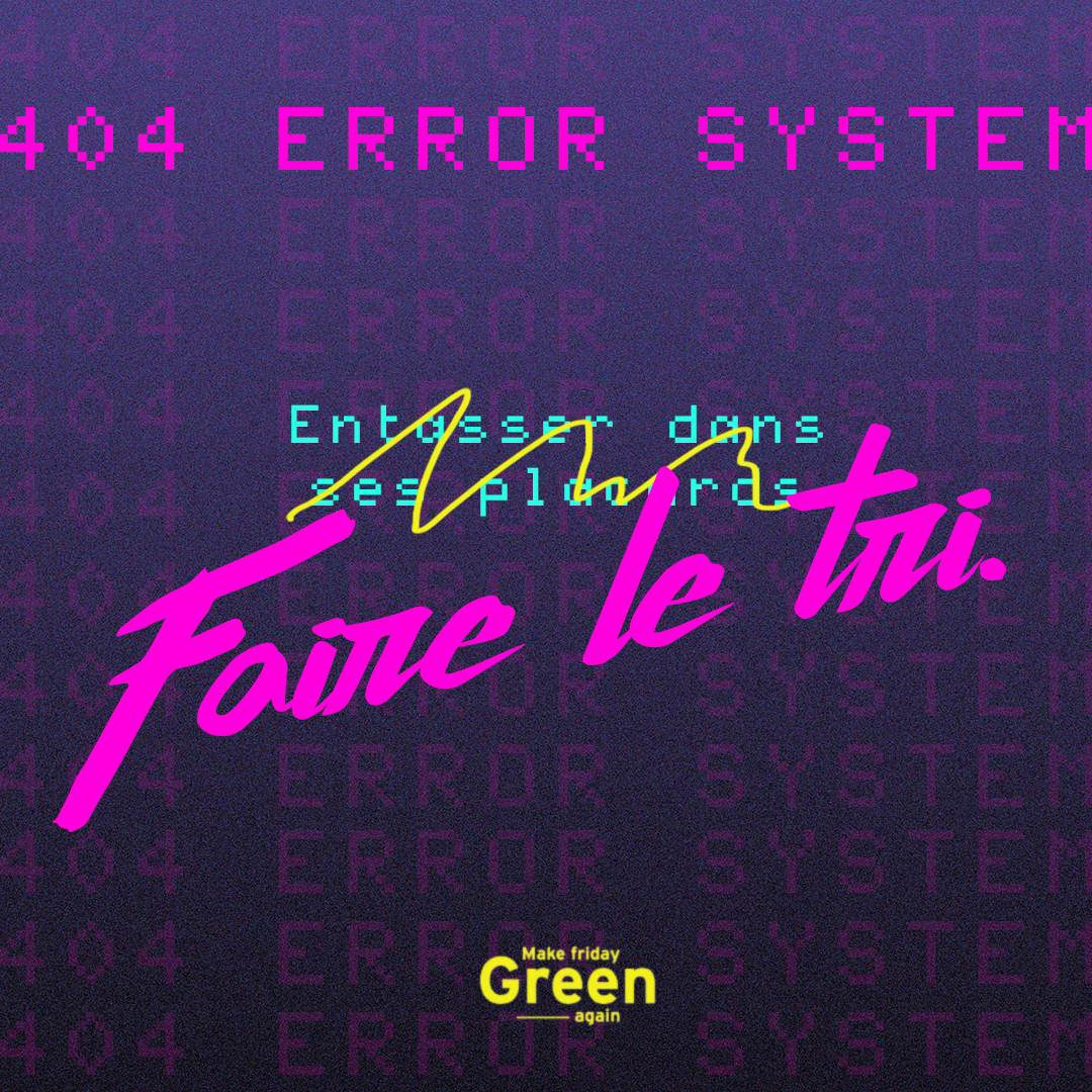 On a tous une bonne raison de vouloir “consommer moins et mieux”. Nous rejoignons pour la 3eme année #makefridaygreenagain, le collectif qui s'engage à promouvoir et à encourager les alternatives au Black Friday : faire le tri, donner, recycler, etc. #mfga