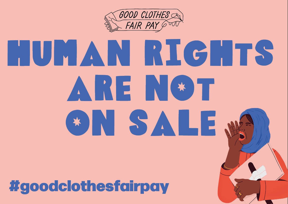 🔎Did you know? 
The fashion brands often pay prices below cost of production to the factories that make our clothes 
 
So how can they pay workers #LivingWages? 
 
⚖️On #BlackFriday, call for fair purchasing practices  
 
➡️Sign here: bit.ly/3aC6YJT #GoodClothesFairPay