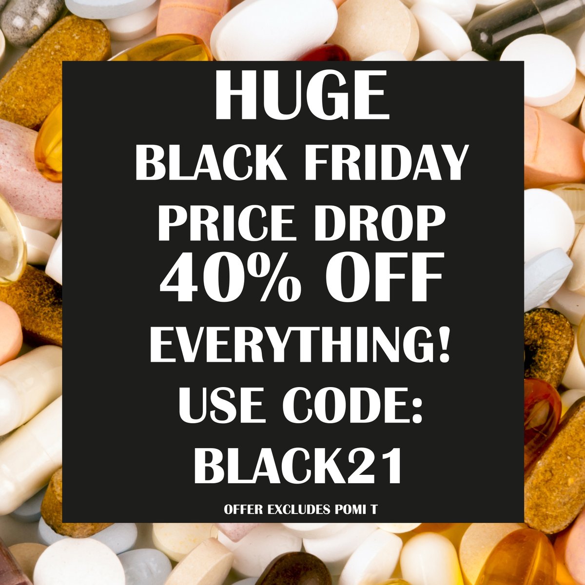 PowerHealthProd's tweet photo. HUGE BLACK FRIDAY SAVINGS 40% OFF - https://t.co/xWDzwGlCO2 https://t.co/3B0cbisDBd