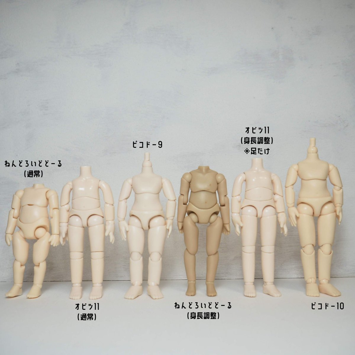 ⚠ボディのみ注意⚠ ねんどろいどどーる（身長調整）が届いたので比較