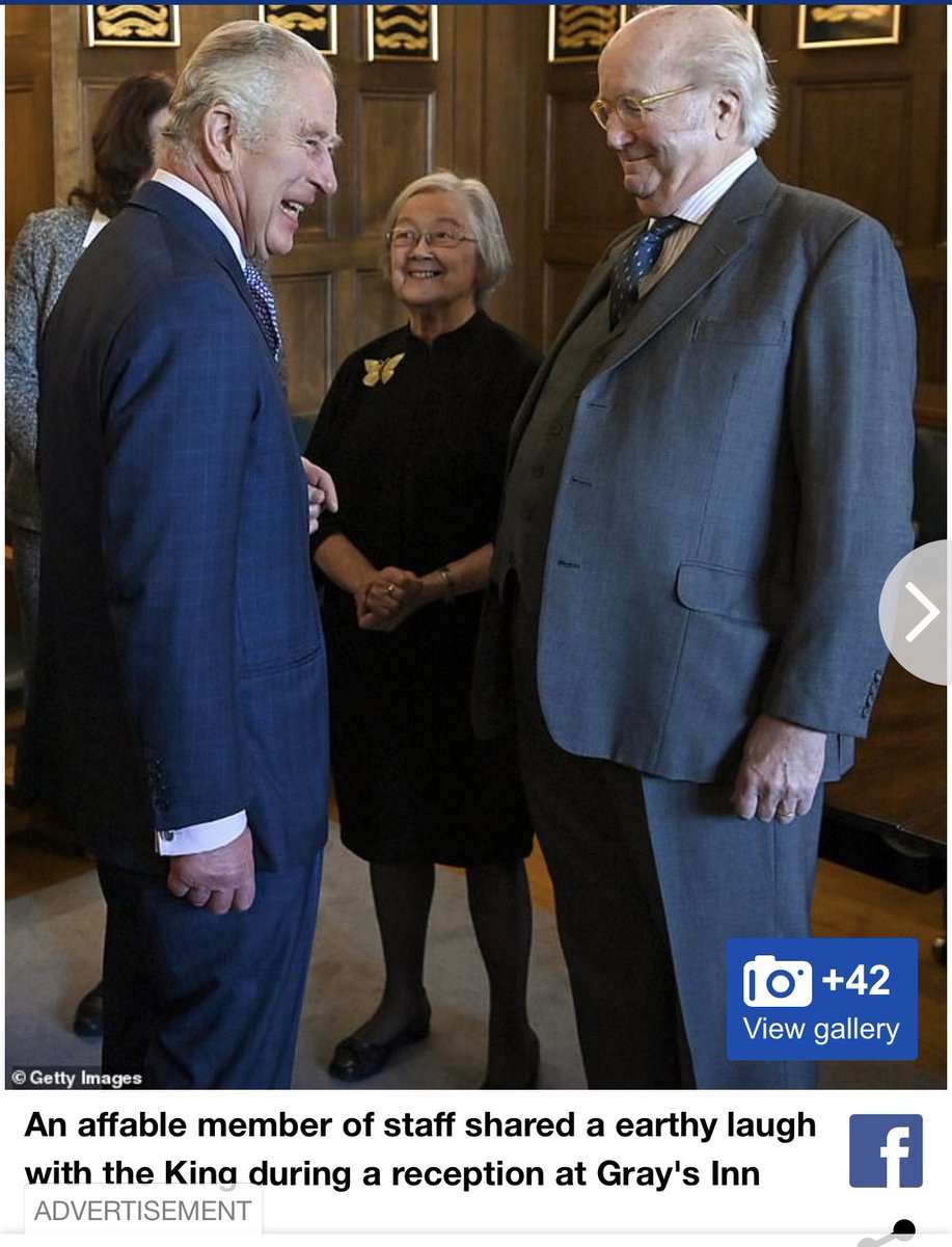 I understand there are far worst things to be called in the Daily Mail than “eager young fan” studying at the Junior School

Not sure I would have gone with “affable member of staff” for the former president of the Supreme Court though 

At least we can all have an “earthy laugh”