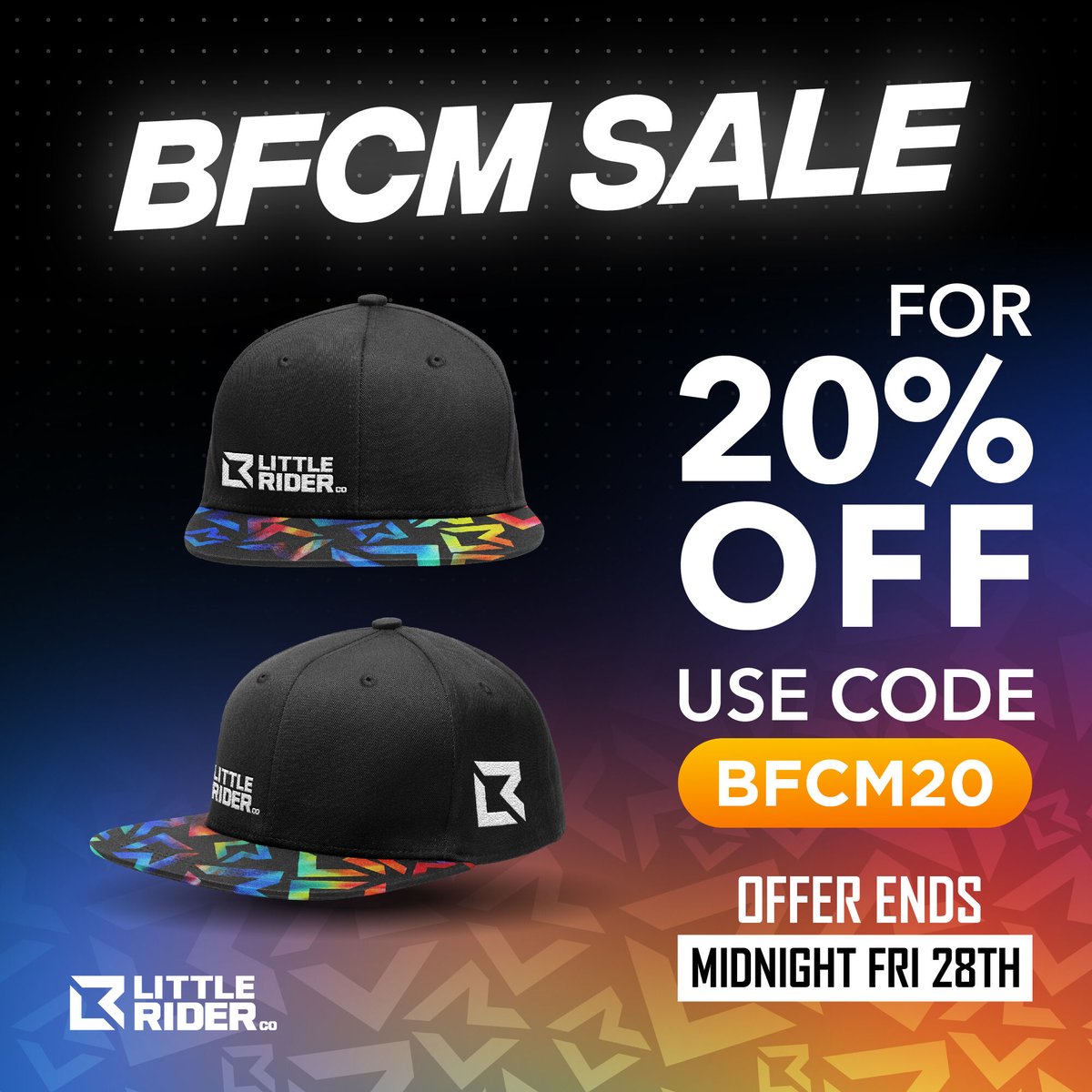 Happy Black Friday!

Get 20% off this weekend with code BFCM20 at littlerider.com/bfcm
