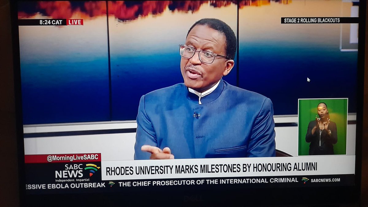 Rhodes_Uni's tweet photo. The Vice-Chancellor, Professor Sizwe Mabizela went to Morning Live this morning to talk about the 50th anniversary of the School of Journalism and Media Studies. We thank the SABC News for the opportunity. https://t.co/vjZWzGkZZT