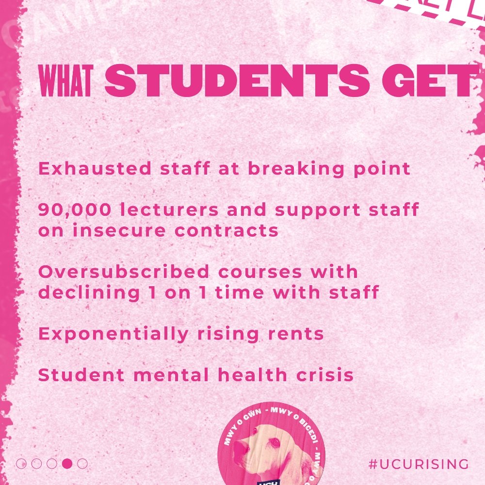WolvesUCU's tweet photo. Our students say:

"I had an amazing lecturer that I wanted as my dissertation supervisor, but she told me she couldn't because she had a short contract. She had been there for ages, they just never let her join full time!!"

#ucuRISING #JoinTheStrikePack https://t.co/ZkHDHWocRz