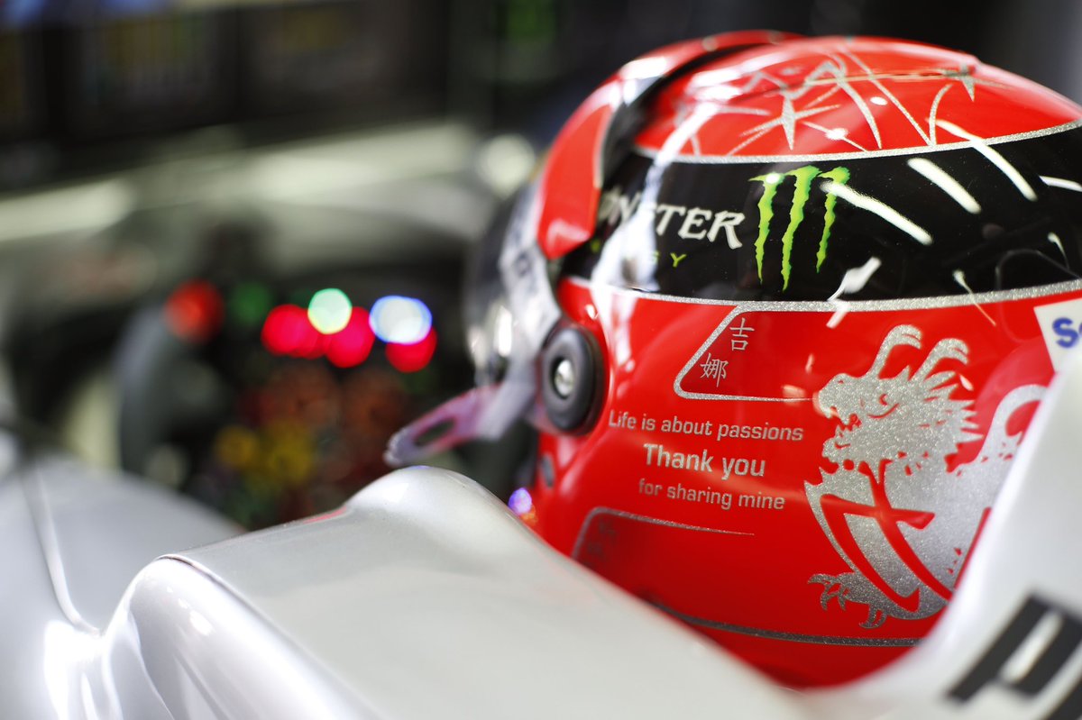 schumacher's tweet photo. “Life is about passions
Thank you for sharing mine”
 
Michael’s message to his fellow motorsport-fans when saying farewell to @F1
 
#OTD 10 years ago.
#TeamMichael #KeepFighting
 
Thank you for the pics, Wolfgang Wilhelm https://t.co/gR4TNIG5Ct